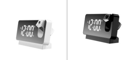 3D Projection LED Mirror Alarm Clock with Snooze Function New 3D Projection Alarm Clock | Ectron Online