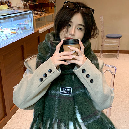 Plaid Printed Fashion Scarf Fashion Scarf Casual Plaid Printed Warm | Ectron Online