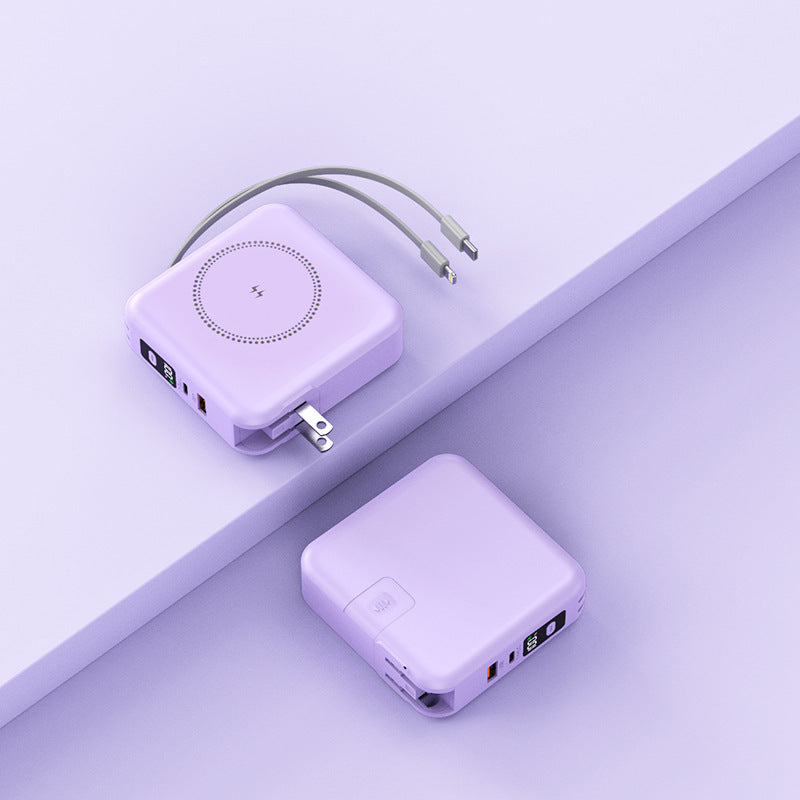 Magnetic Wireless Power Bank Five-in-One Magnetic Wireless Power Bank Five-in-one | Ectron Online
