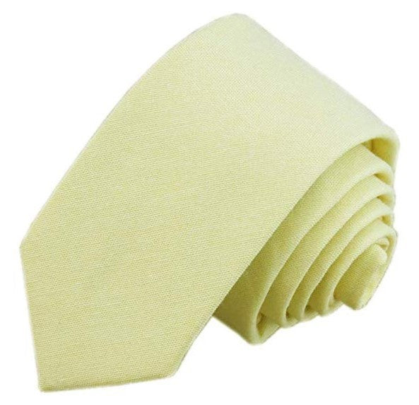 6cm Solid Color Tie - Cotton Linen Blend Men's Tie | Ectron Online