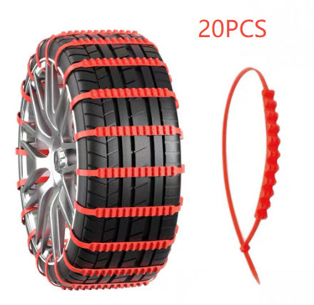 Emergency Non-Slip Car Tire Chain – Plastic Nonskid Universal Band Emergency Plastic Nonskid Chain Universa | Ectron Online