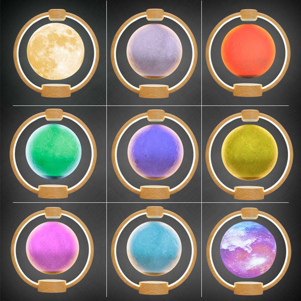 Maglev Floating Moon Lamp - 3D Stereo Bluetooth Speaker & RGB Maglev Moon Light Bluetooth 3D Stereo Di | Ectron Online