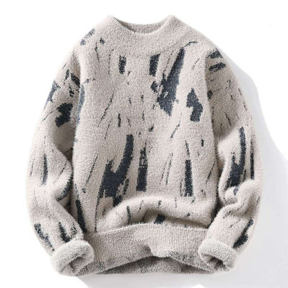Men's Winter Fleece-Lined Thickened Sweater - Warm Fall Inner Layer Winter Fleece-lined Thickened Men's Bott | Ectron Online
