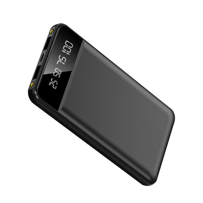 10000mAh Ultra Slim Power Bank | Portable Dual USB Charger with LED 1Pc 10000mAh Power Bank Portable Ultra S | Ectron Online