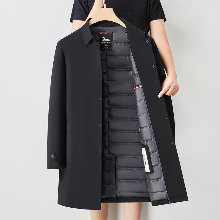 Men's Mid-Length Cotton-Padded Coat