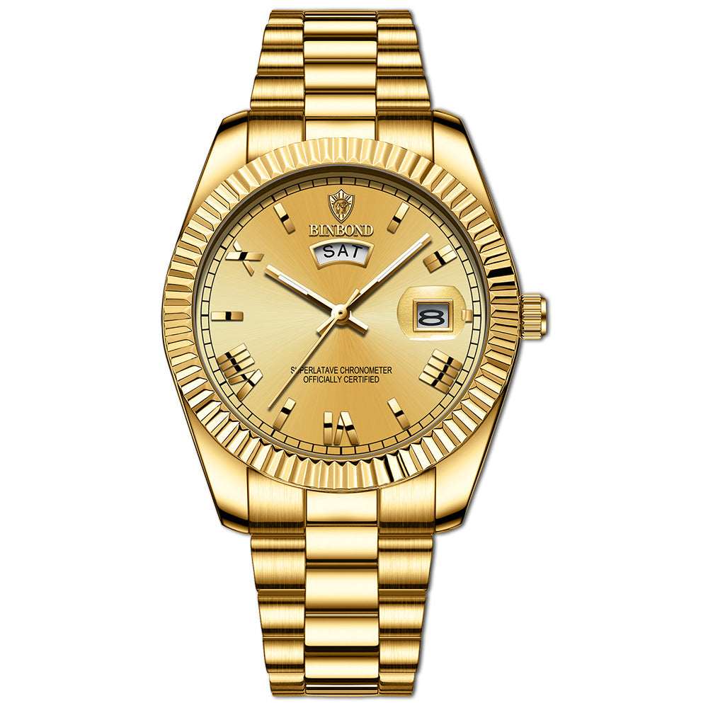 Men's &amp; Women's Blue Quartz Business Watch Set Blue Quartz Watch Couple Business Watch | Ectron Online