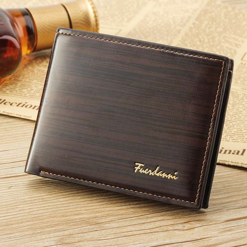 Men's Glossy Short Wallet Men's Wallet Short Wallet Glossy Wallet | Ectron Online