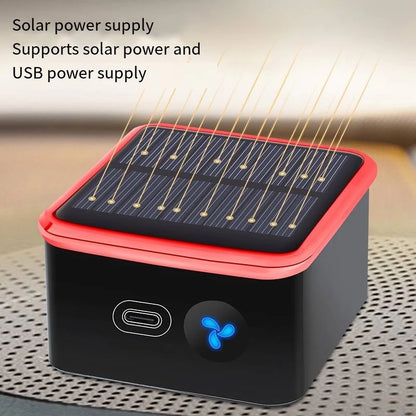 Car Mounted Solar Powered Air Purification  Deodorization Sterilization Disinfection Device