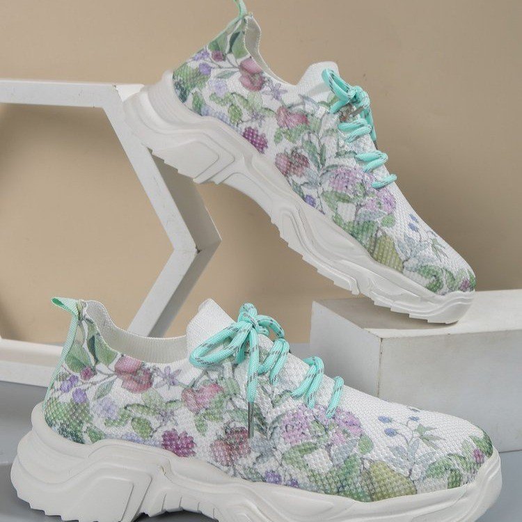 Casual Flower Sports Shoes Women Flat Bottom Plus Size Casual Flower Sports Shoes Women Flat Bo | Ectron Online