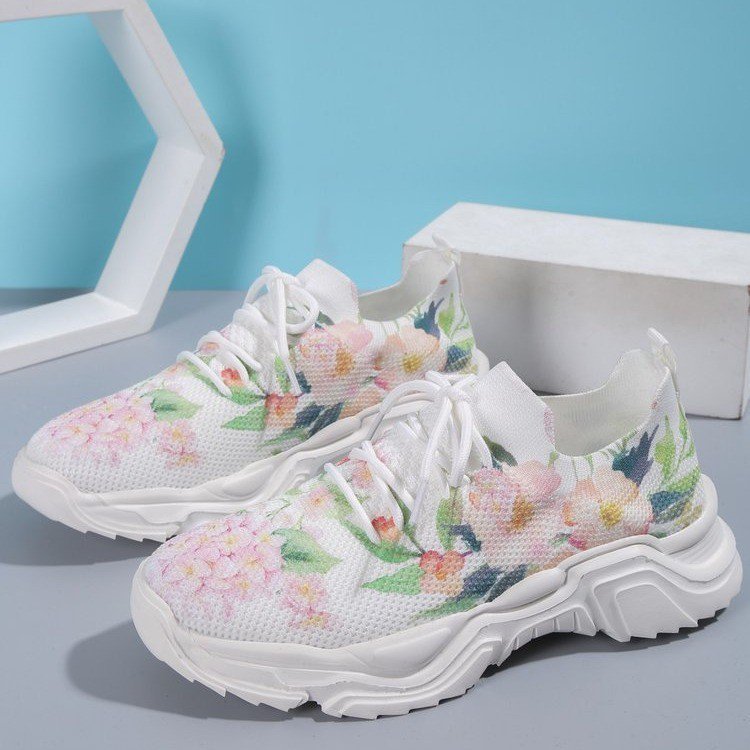 Casual Flower Sports Shoes Women Flat Bottom Plus Size Casual Flower Sports Shoes Women Flat Bo | Ectron Online