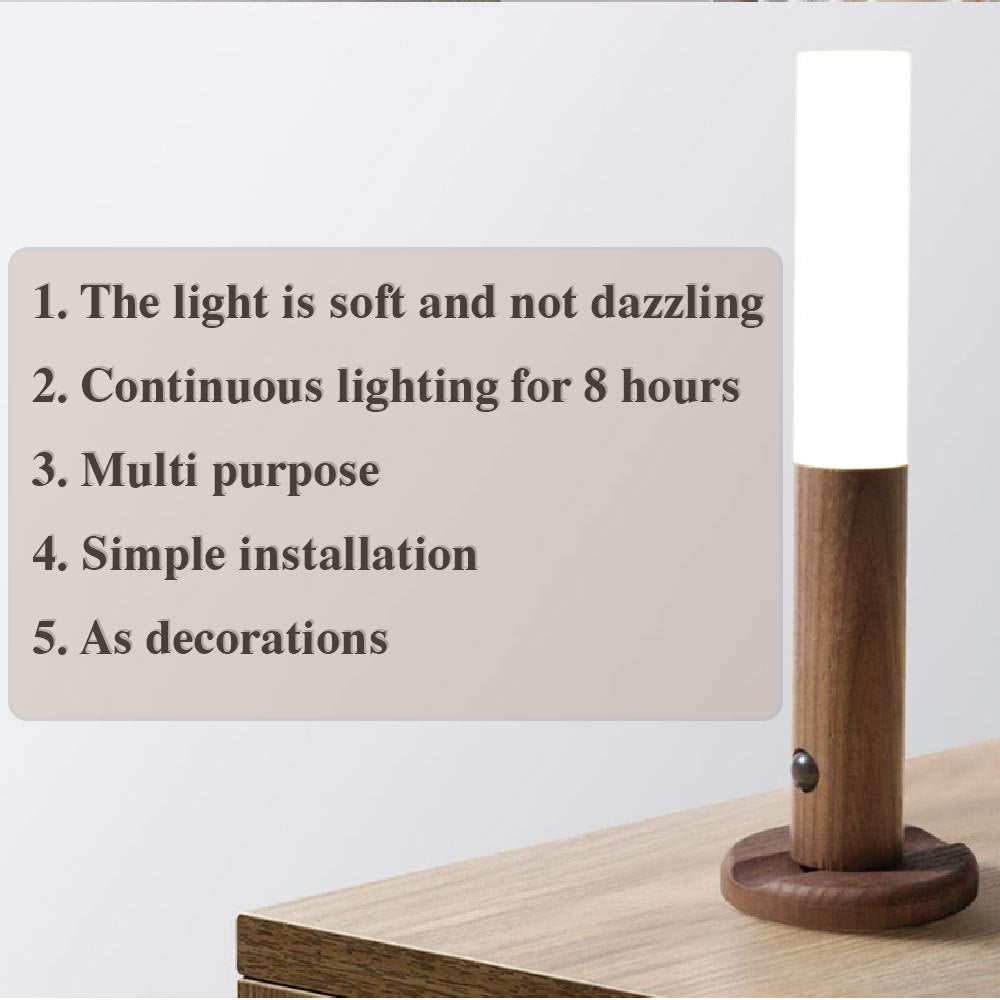 Wooden PIR Motion Sensor LED Night Light