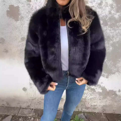 Fashion Stand Collar Plush Jacket Fashion Stand Collar Plush Jacket Winter | Ectron Online