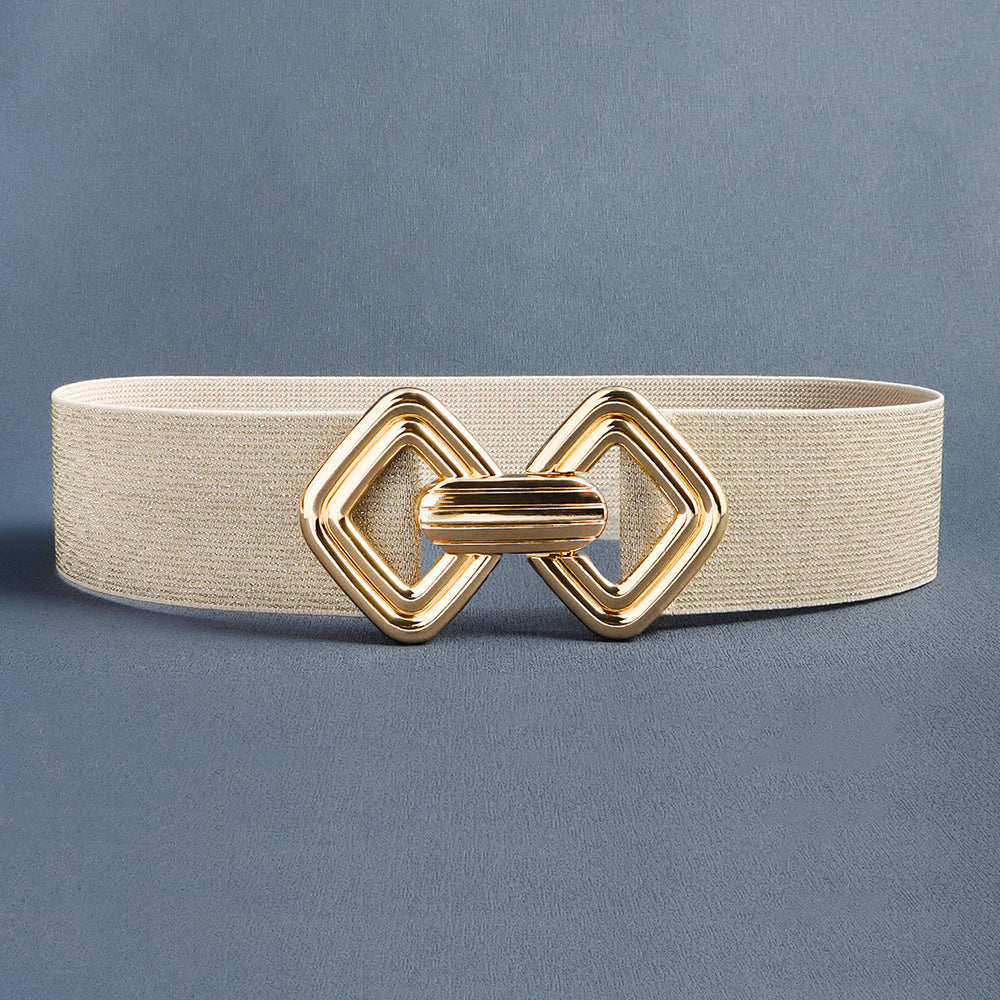 Elastic Waistband Women's Wide Waist Seal Decoration Belt | Ectron Online