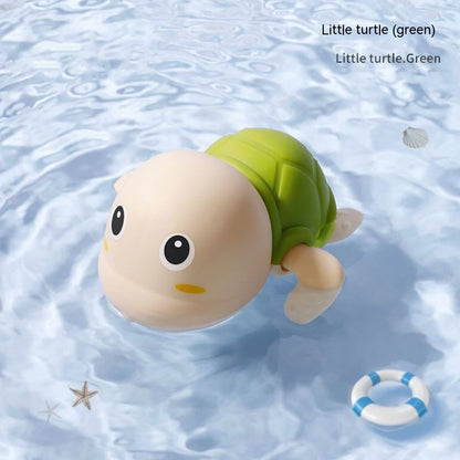 Baby Bath Toys Children Playing Water Small Yellow Duck Swimming Playing Water Little Duck Little Turtle