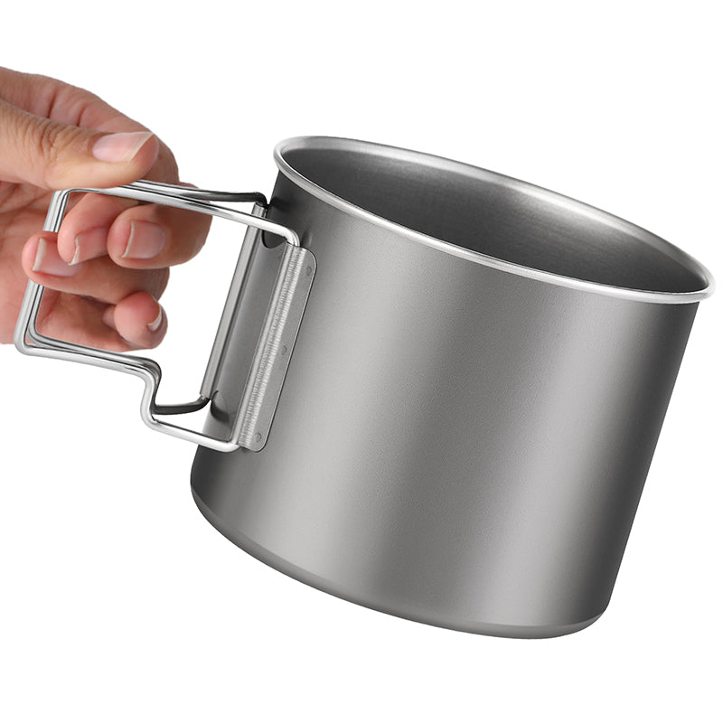 800ml Pure Titanium Camping Cup | Lightweight 29oz Outdoor Travel Mug