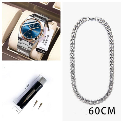 Men's Ultra-Thin Waterproof Watch Ultra-thin Men's Watch Waterproof Lumino | Ectron Online
