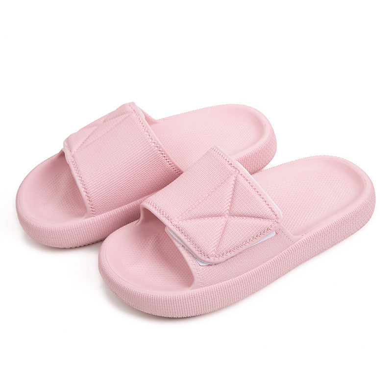 Poop Feeling Velcro Platform Female Summer Couple Bathroom Home Bath Eva Slippers Poop Feeling Velcro Platform Female Summ | Ectron Online