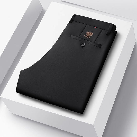 Men's Ice Silk Suit Pants - Business Casual Business Suit Pants Men Ice Silk Casual | Ectron Online