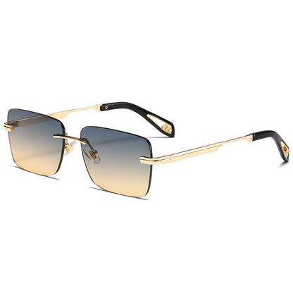 Frameless Square Sunglasses Retro For Men And Women