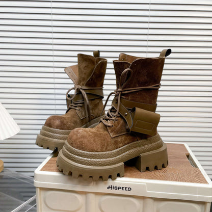 New Women's Suede Martin Boots