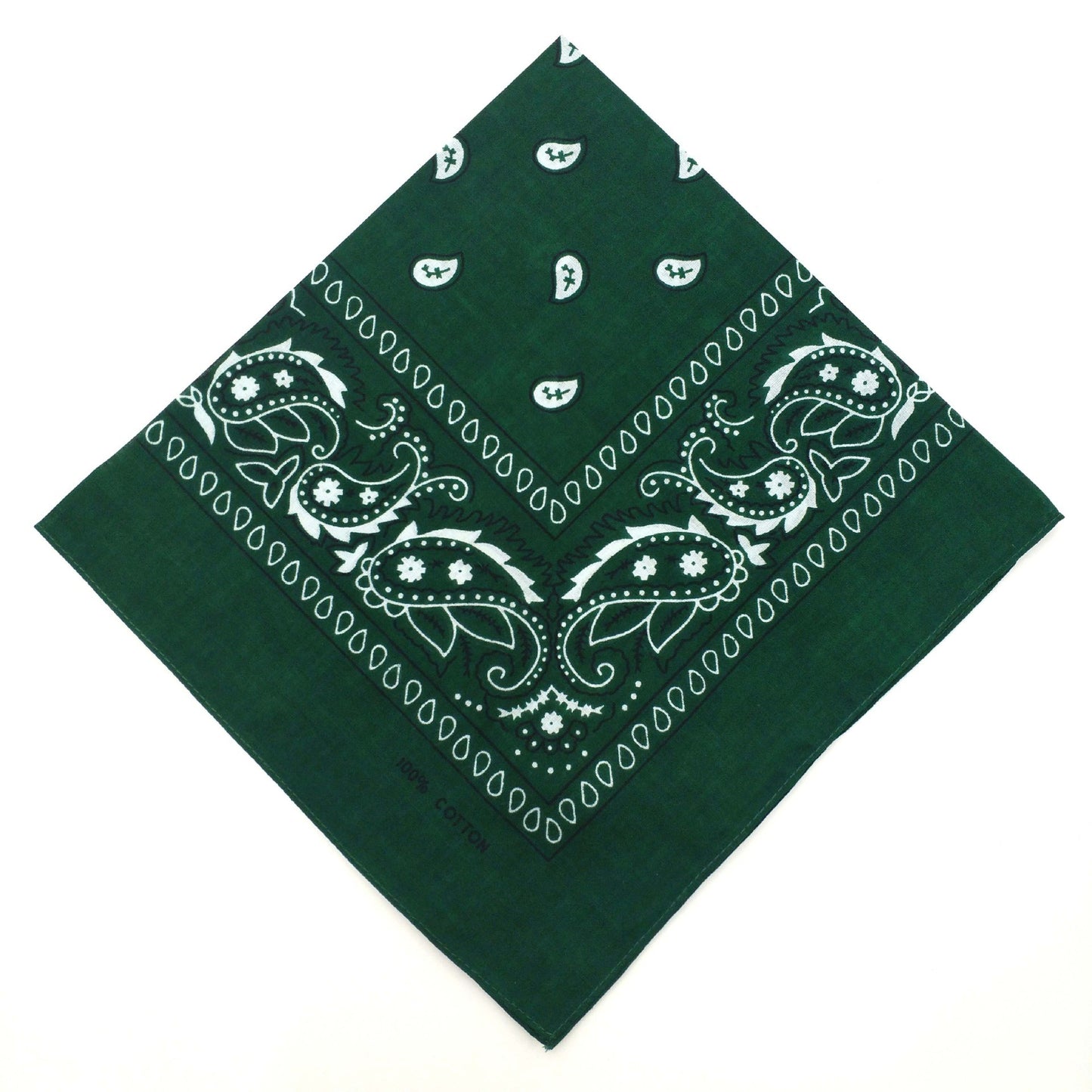 55cm Cotton Cashew Flower Square Scarf Printed Bandanna