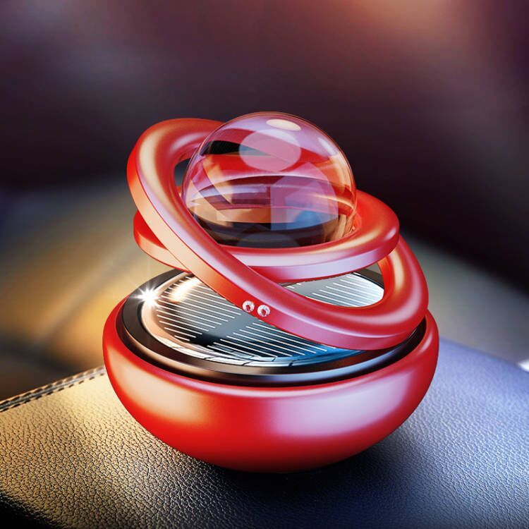 Solar Rotating Car Aroma Decoration Aluminum Alloy