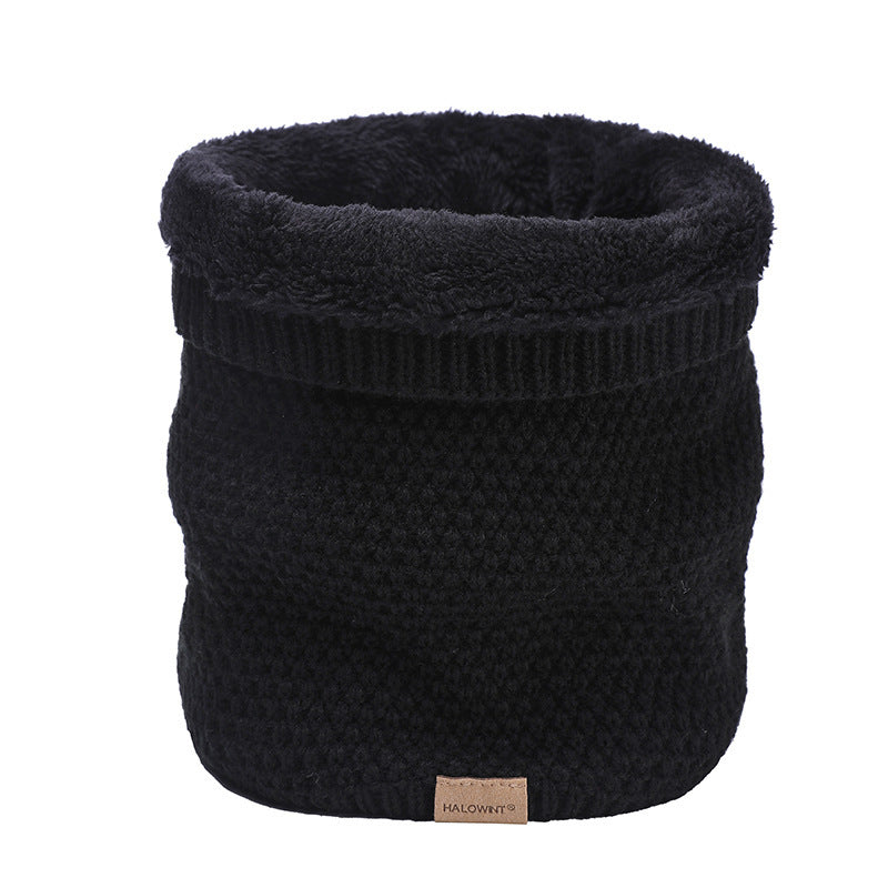 Plain Knitted Neck Gaiter Plain Knitted Scarf Outdoor Velvet Padde | Ectron Online