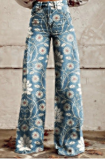European And American Plus Size Women's Denim Casual Pants European And American Plus Size Women's | Ectron Online