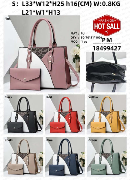 2-Piece Versatile Fashion Handbag Set - Tote & Matching Clutch Two Piece Versatile Fashion Handbags | Ectron Online