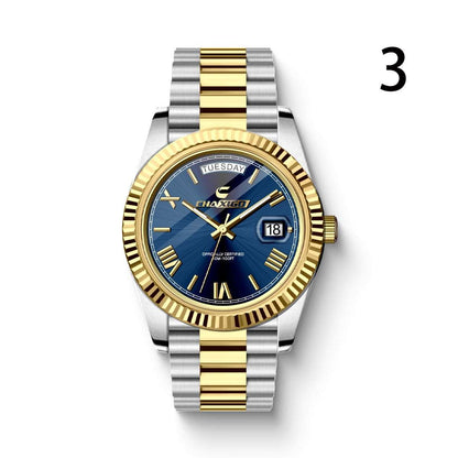 Men's Fashion Quartz Watch Fashion Men's Watch Steel Band Large Dia | Ectron Online