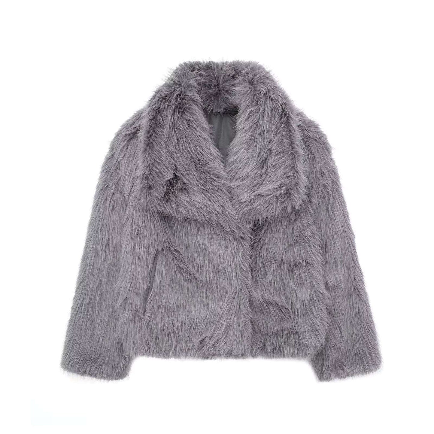 Fashion Plush Outwear Winter Plush Coat | Ectron Online