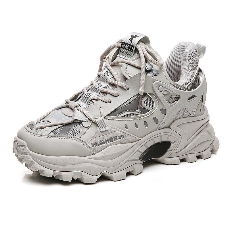 Women's Reflective Casual Sneakers - Comfort & Modern Style Mens Fashion Casual Reflective Thick-sol | Ectron Online