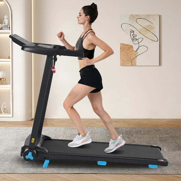 Foldable Treadmill with Incline | 300lb Capacity & Bluetooth