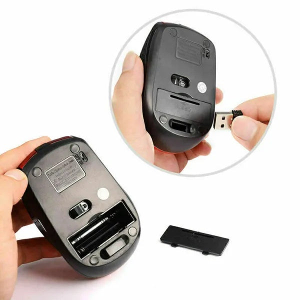2.4GHz Wireless Optical Mouse with USB Receiver