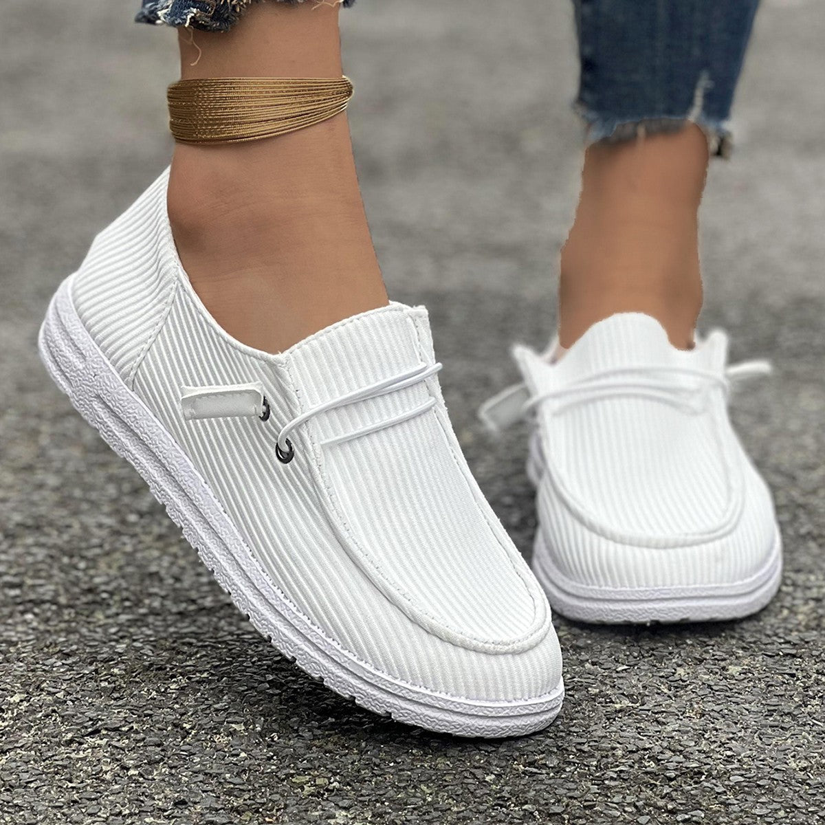 Women’s Slip-On Casual Shoes – Flat Bottom & Low-Top Style Women's European And American Flat Botto | Ectron Online