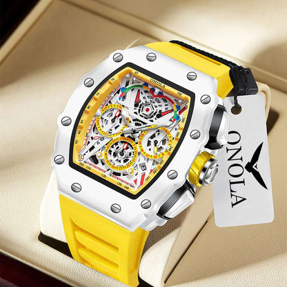 Men's Multifunctional Quartz Watch Multifunctional Fashion Waterproof Quart | Ectron Online