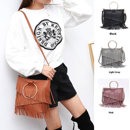 Iron Portable And Fashion New Irregular Tassel Bag