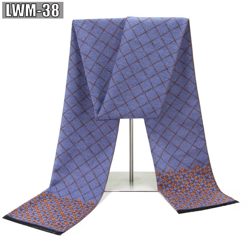 Men's Cashmere Business Plaid Scarf Men's Scarf European And American Cashme | Ectron Online