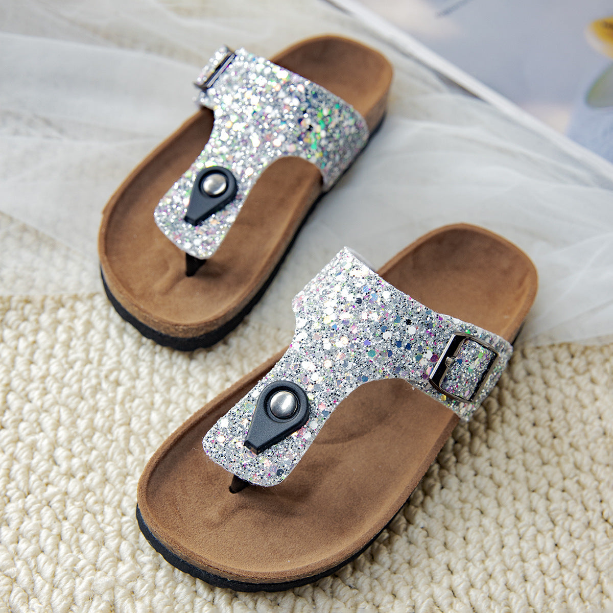 Cork Flip-flops Couples Shoes Beach Outdoor Slippers Cork Flip-flops Couples Shoes Beach Outd | Ectron Online