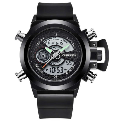 Men's Double Display Sports Watch Fashion Belt Multi-functional Double Dis | Ectron Online