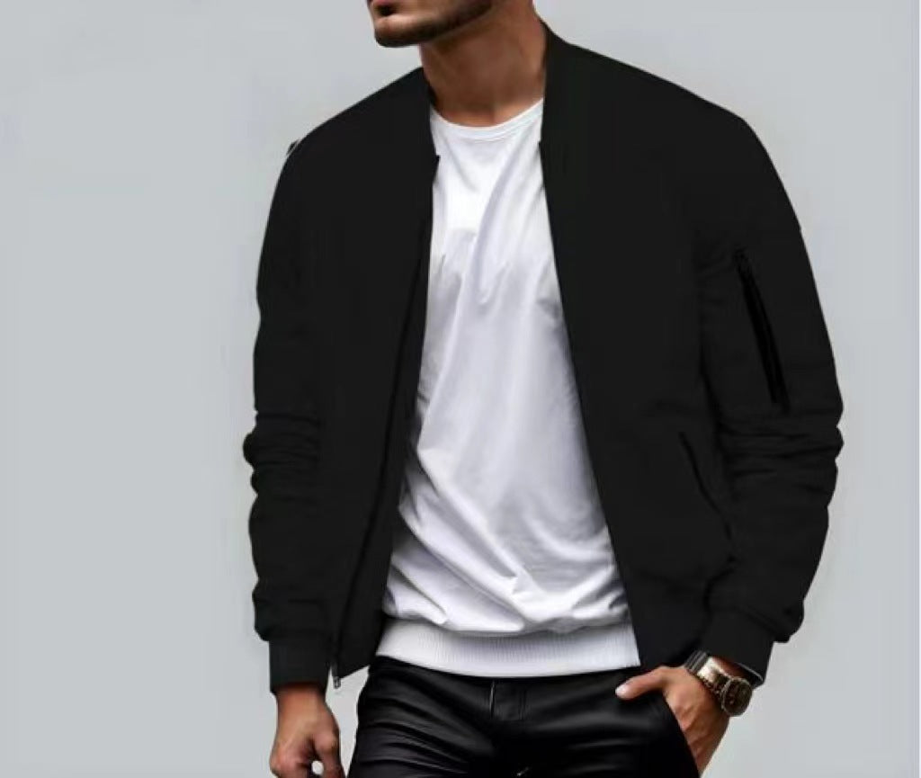 Men's Casual Bomber Jacket Men's Casual Baseball Jacket Spring And | Ectron Online