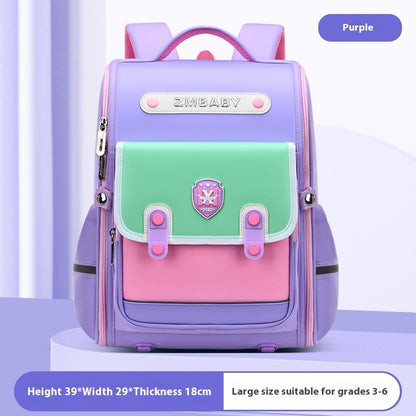 New Sesame Baby Primary School Schoolbag Grade 1-3-6 British Style Boys' Schoolbag Lightweight Girls Backpack