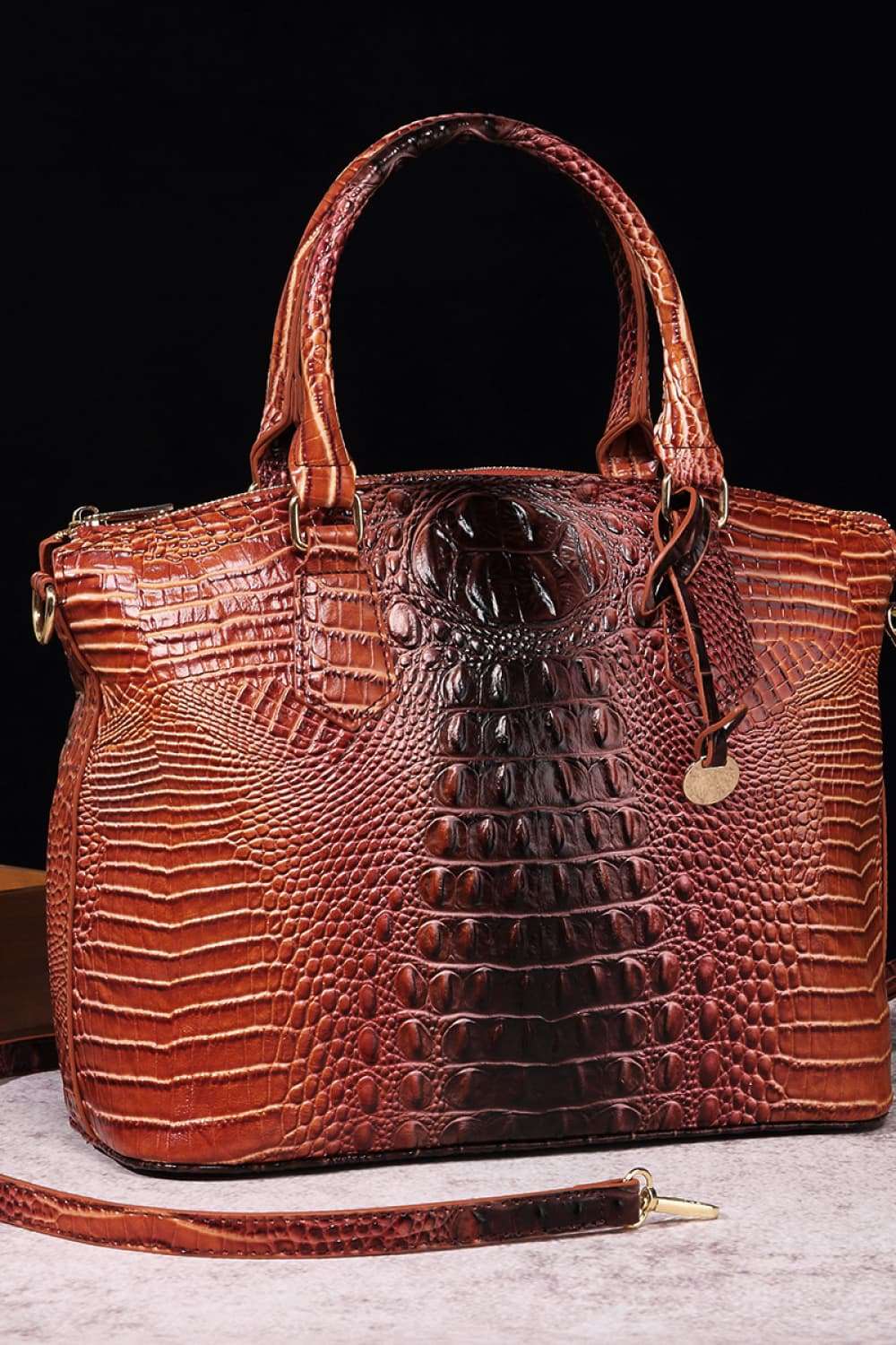 Gradient PU Leather Handbag Handbag | Ectron Online
