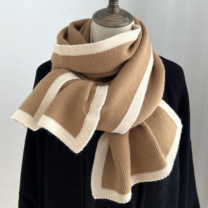 Color Matching Scarf Knitted Wool Scarf Color Matching Scarf Knitted Wool Scarf | Ectron Online