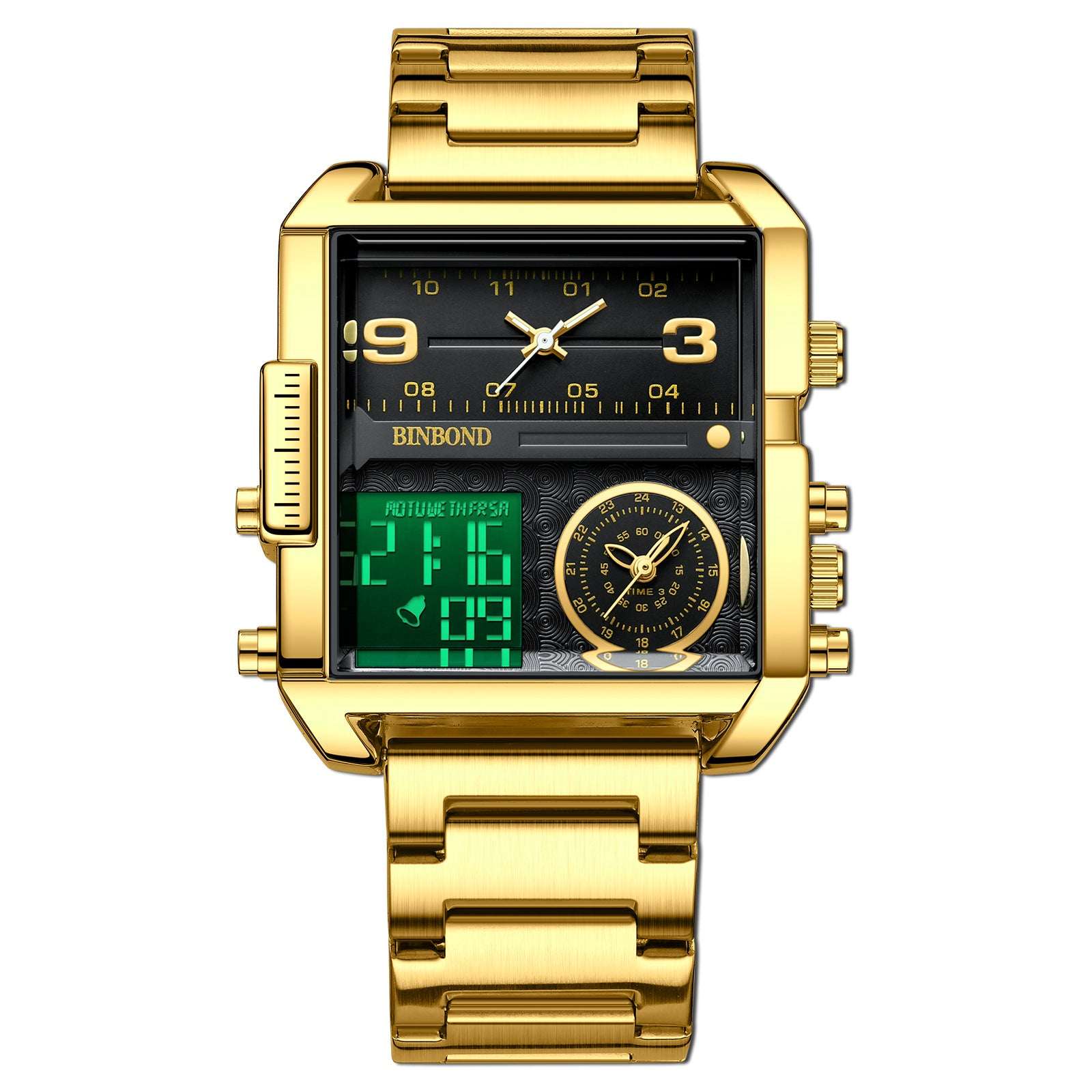 Men's Large Dial Sports Quartz Watch Men's Fashion Large Dial Multi-functiona | Ectron Online