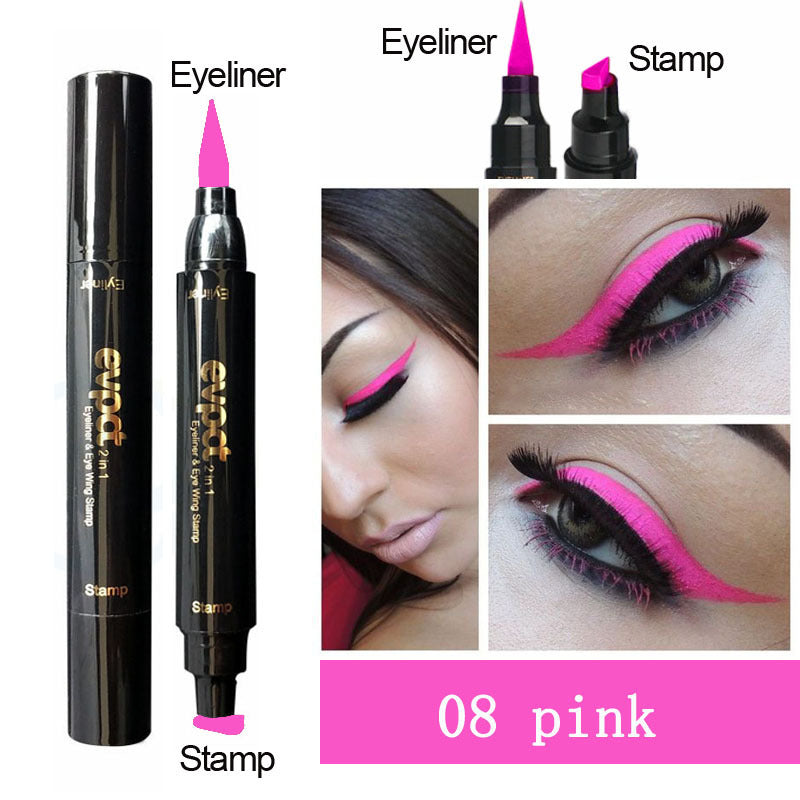 EVPCT Double-Ended Eyeliner | Eyeliner with Stamp Evpct double color seal eyeliner | Ectron Online