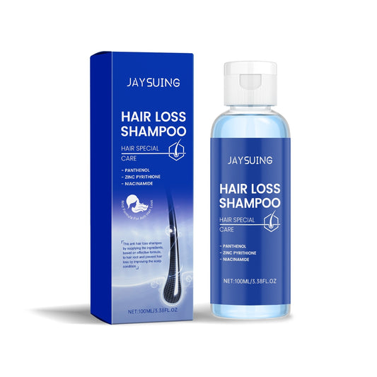 Jaysuing Hair Loss Shampoo with packaging on a white background