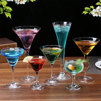 Crystal Cocktail Glass Matini Triangle Cup