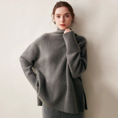 Women's Loose-Fitting Turtleneck Sweater