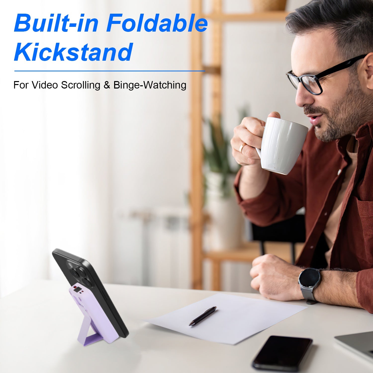 3-in-1 MagSafe Power Bank 10000mAh | PD20W Fast Charger with Stand